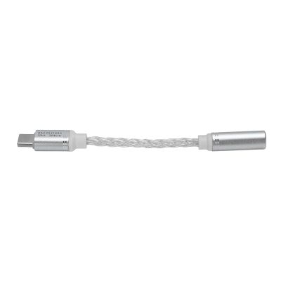Vvikizy USB C to 3.5mm Headphone Adapter Silver Plated Copper 384KHZ 32 Bit USB C to 3.5mm Sound Dongle Cable Cord for S24 S23 S22