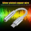 Vvikizy USB C to 3.5mm Headphone Adapter Silver Plated Copper 384KHZ 32 Bit USB C to 3.5mm Sound Dongle Cable Cord for S24 S23 S22 view 4