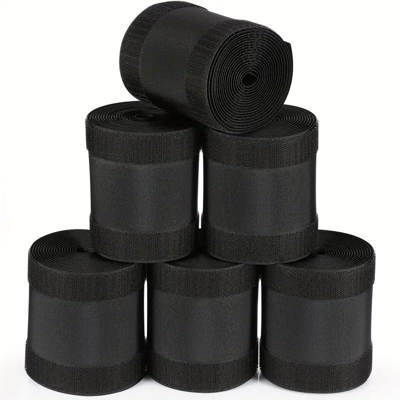 SEDLAV 59.06 Ft Cable Grip Floor Cable Cover  Carpet-Only Cord Protector & Cable Organizer (Black)