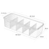 Cable Storage Box, Clear Cable Box Desktop Cord Storage Organizer Cable Tidy Management Box with 5 Compartments Cable Storage Box for Office Travel Home view 2