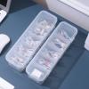 Cable Storage Box, Clear Cable Box Desktop Cord Storage Organizer Cable Tidy Management Box with 5 Compartments Cable Storage Box for Office Travel Home view 3