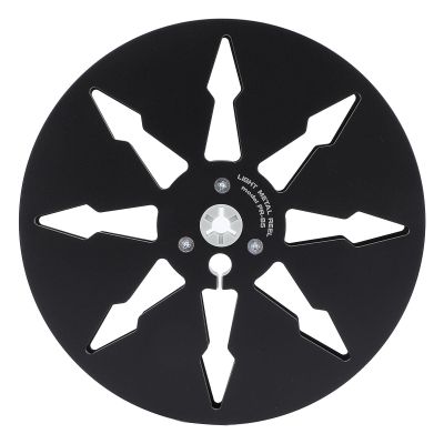 1/4 7 Inch Empty Reel Tape, 8 Holes Aluminum Alloy Open Reel Sound Tape Empty Reel for Reel to Reel for Studer, Stable and Rugged (Black)