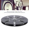 1/4 7 Inch Empty Reel Tape, 8 Holes Aluminum Alloy Open Reel Sound Tape Empty Reel for Reel to Reel for Studer, Stable and Rugged (Black) view 2