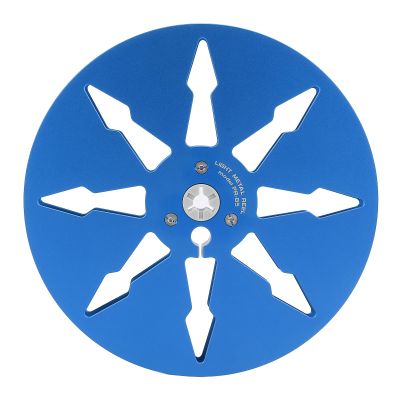 1/4 7 Inch Sound Tape Empty Reel, Aluminum Open Reel Sound Tape Empty Reel with 8 Hole for Studer Reel to Reel Tape Players, No Drilling Required (Blue)