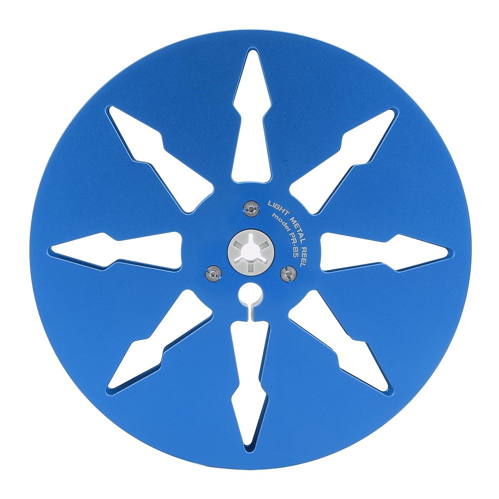 1/4 7 Inch Sound Tape Empty Reel, Aluminum Open Reel Sound Tape Empty Reel with 8 Hole for Studer Reel to Reel Tape Players, No Drilling Required (Blue)