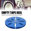 1/4 7 Inch Sound Tape Empty Reel, Aluminum Open Reel Sound Tape Empty Reel with 8 Hole for Studer Reel to Reel Tape Players, No Drilling Required (Blue) view 2