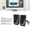 1 Pair Computer Speakers 2 Inch Full Range Unit USB RGB 7 Dynamic Light Effects Laptop Speaker with 3.5mm Port for Desktop Computer view 2