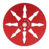 1/4 7 Inch Sound Tape Empty Reel, Aluminum Open Reel Sound Tape Empty Reel with 8 Hole for Studer Reel to Reel Tape Players, No Drilling Required (Red) view 1