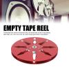 1/4 7 Inch Sound Tape Empty Reel, Aluminum Open Reel Sound Tape Empty Reel with 8 Hole for Studer Reel to Reel Tape Players, No Drilling Required (Red) view 2