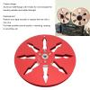 1/4 7 Inch Sound Tape Empty Reel, Aluminum Open Reel Sound Tape Empty Reel with 8 Hole for Studer Reel to Reel Tape Players, No Drilling Required (Red) view 3