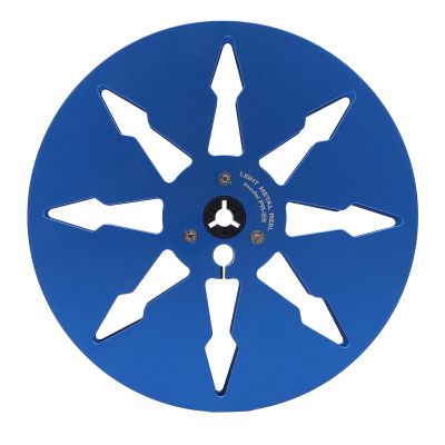 1/4 7 Inch Empty Reel to Reel Recorder Tape, Aluminum Alloy Open Reel Sound Tape Empty Reel with 8 Hole for Studer for NAGRA for BASF Reel to Reel Tape Players (Blue)