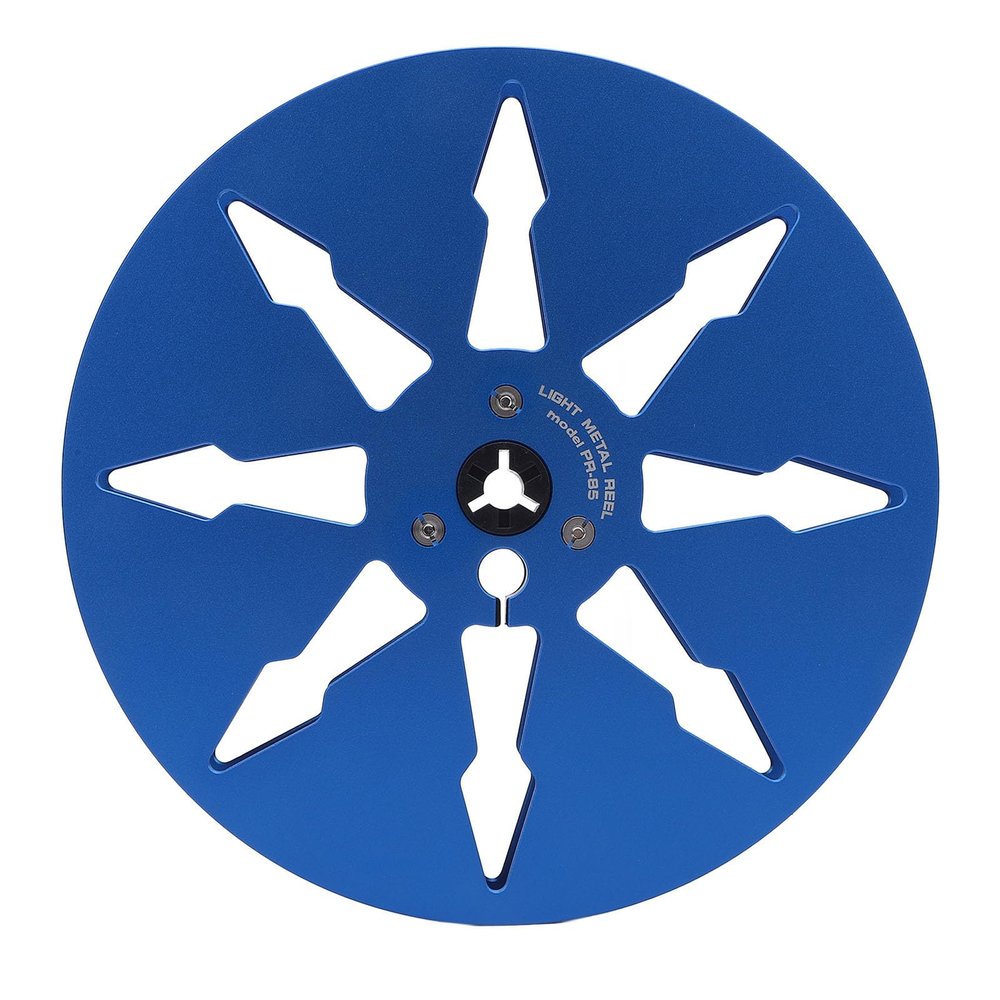 1/4 7 Inch Empty Reel to Reel Recorder Tape, Aluminum Alloy Open Reel Sound Tape Empty Reel with 8 Hole for Studer for NAGRA for BASF Reel to Reel Tape Players (Blue)