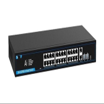 ZOZ03Y0 24 Ports Gigabit POE Switch 1000Mbps Ethernet Switch Network Splitter 52V 320W IEEE 802.3AT/AF POE Switch for WiFi Router