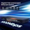 ZOZ03Y0 24 Ports Gigabit POE Switch 1000Mbps Ethernet Switch Network Splitter 52V 320W IEEE 802.3AT/AF POE Switch for WiFi Router view 2