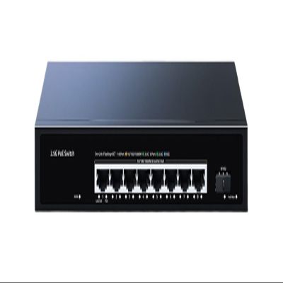 ZOZ03Y0 2.5G PoE Switch 8 Port 2.5GBASE-T 10G SFP+ Slot 100W IEEE802.3af/at for WiFi 6e AP,VoIP Phone,Surveillance,POE Camera(US Plug)