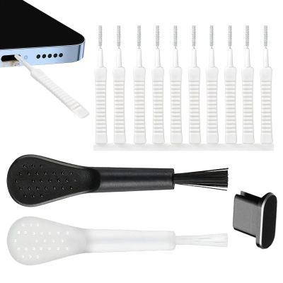 Phone Speaker Cleaning Kit - Cell Phone Port Cleaning Brush, 13 Phone Charger Port Cleaner Kit | Reusable Cleaning Brush with Soft Gentle Bristles, Non Skid Charging Port Cleaning Kit for Smartphones