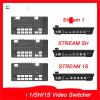 F7X3K0Z 1/SH/1S Video Switcher 5 Channel Muti Solution Video Deck Switch Controller Switchboard for Streaming Brodcast(UK,Stream 1S) view 2