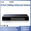 ZOZ03Y0 10Gbps 8 Port Ethernet Switch 10000Mbps Network Switcher 160G Bandwidth Networking Hub Internet Splitter Plug and Play view 2