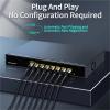 ZOZ03Y0 10Gbps 8 Port Ethernet Switch 10000Mbps Network Switcher 160G Bandwidth Networking Hub Internet Splitter Plug and Play view 4