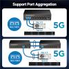 ZOZ03Y0 2.5GbE Managed Switch 8 Port 2.5GBASE-T Network Switcher 10G SFP+ Slot Uplink Web Management QOS VLAN LACP Fanless view 2