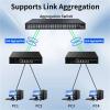 ZOZ03Y0 10G Switch 5 Port Web Managed Network Switch 10000Mbps Smart Managed Home Lab Ethernet Switch LACP/VLAN/DHCP Client(US Adapter) view 2