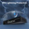 ZOZ03Y0 10G Switch 5 Port Web Managed Network Switch 10000Mbps Smart Managed Home Lab Ethernet Switch LACP/VLAN/DHCP Client(US Adapter) view 3