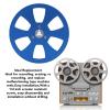 1/4 5 Inch Empty Reel to Reel Tape, 6 Hole Aluminum Alloy Reel Sound Recording for Open Reel Sound Deck, Opening Machine Parts (Blue) view 3