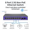 ZOZ03Y0 2.5G None-POE Network Switch 5 8 Port Ethernet Switch with 2 * 10G SFP+ for IP Camera/NVR(K0802WS US Plug) view 2