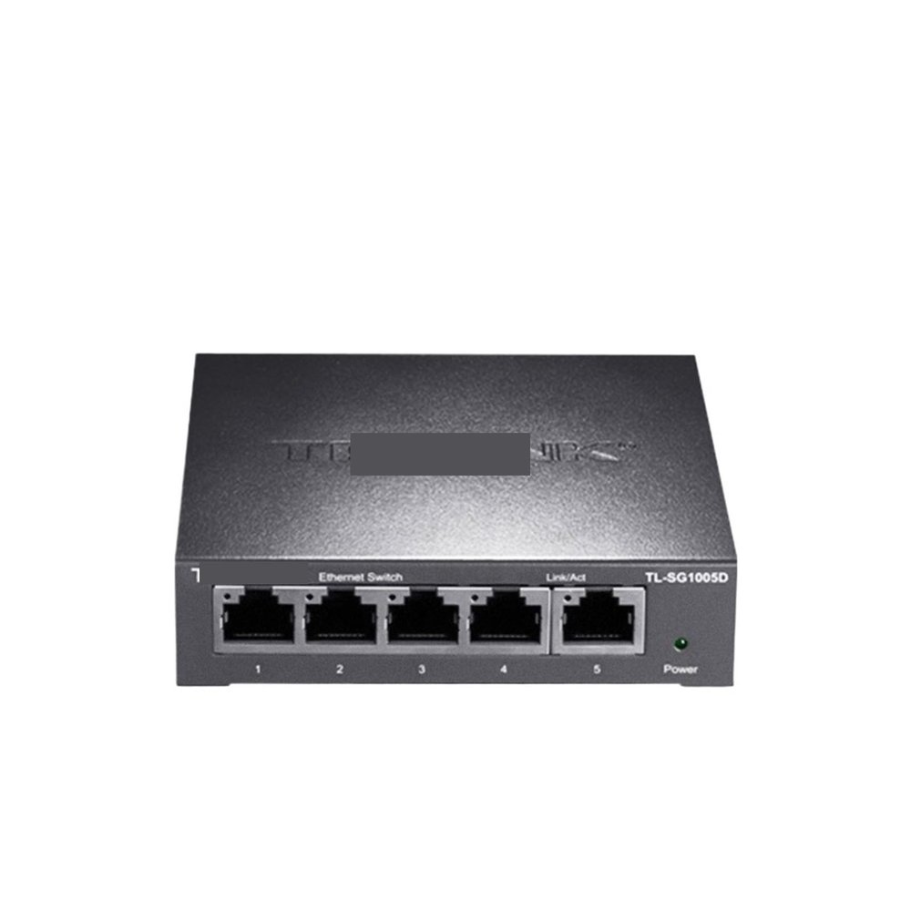 ZOZ03Y0 5 Port Gigabit Ethernet Switch 1000BASE-T Network Switcher Plug and Play Networking Hub Internet Splitter TL-SG1005D(EU Adapter)