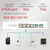 ZOZ03Y0 4 Ports 2.5G POE RJ45 2 Ports 10Gbe SFP+ Uplink Switch Unmanaged PoE Network Ethernet Switch Plug and Play Hub(EU Plug) view 2