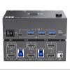 Y9S5QZ5 KVM Switch 2 Computers 2 Monitors Dual Monitor USB3.0 HDMI HD Resolution KVM Switcher Support Copy & Extended Display with EDID(8202 Without EDID) view 1