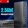 ZOZ03Y0 2.5GbE Managed Switch UK Plug, 8 Port 2.5GBASE-T Network Switch 10G SFP+ Slot Uplink Web Management QOS VLAN LACP Fanless(US Plug) view 2