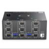 D3LX0Z1 8K@60Hz HDMI KVM Switch 3 Monitors 2/3 Computers Displayport USB 3.0 KVM for 2/3 Computers Share Triple Monitor and 4 USB Ports(EU Power Adapter,203DH) view 1