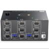 D3LX0Z1 8K@60Hz HDMI KVM Switch 3 Monitors 2/3 Computers Displayport USB 3.0 KVM for 2/3 Computers Share Triple Monitor and 4 USB Ports(EU Power Adapter,203DH) view 2