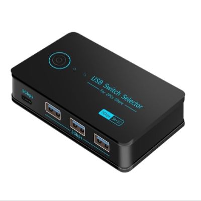 Y0S3QZ1 USB KVM Switch Adapter USB 3.0 Switcher 4 Input 4 Output Share Controller Hub for Laptop Computer Printer Keyboard Mouse Display(USB3.0 2in and4 Out)