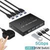 Y0S3QZ1 USB KVM Switch Adapter USB 3.0 Switcher 4 Input 4 Output Share Controller Hub for Laptop Computer Printer Keyboard Mouse Display(USB3.0 2in and4 Out) view 2