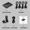 Y0S3QZ1 USB KVM Switch Adapter USB 3.0 Switcher 4 Input 4 Output Share Controller Hub for Laptop Computer Printer Keyboard Mouse Display(USB3.0 2in and4 Out) view 4