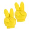 SEWOART 2pcs Yellow Car Antenna Topper Creative Exterior Decoration for Vehicles Unique Pu Material Cute Car Accessory Bright Weather-Resistant Antenna view 1
