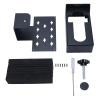 Anti Theft Video Doorbell Mount, Punchless Stainless Steel Mounting Bracket Adjustable Camera Holder for Apartment Dormitory Rental House view 2