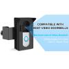 Anti Theft Video Doorbell Mount, Punchless Stainless Steel Mounting Bracket Adjustable Camera Holder for Apartment Dormitory Rental House view 4