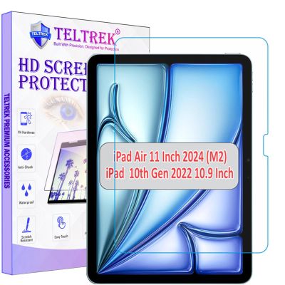 2 Pack Glass Screen Protector Designed for iPad MiniApple iPad Air 11 Inch 2024 M2 (6th Generation) & iPad 10th Generation 2022 (10.9 inch) Anti-Glare/Easy Installation/Smooth as Silk, Tempered Glass for iPad Air 11 Inch