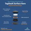 AirTag Adhesive Mount - TagVault - Waterproof AirTag Adhesive Mount | 3M VHB, Durable, Screw-On Design, Find Your Bike, Car, & More | Elevation Lab view 2