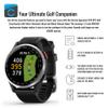Garmin Approach S44 GPS AMOLED Golf Smartwatch (Silver Aluminum Bezel, Black Silicone Band) Bundle with Focus Camera Portable Charger Stand and Focus Glass Screen Protector Film (3-Pack) (3 Items) view 4