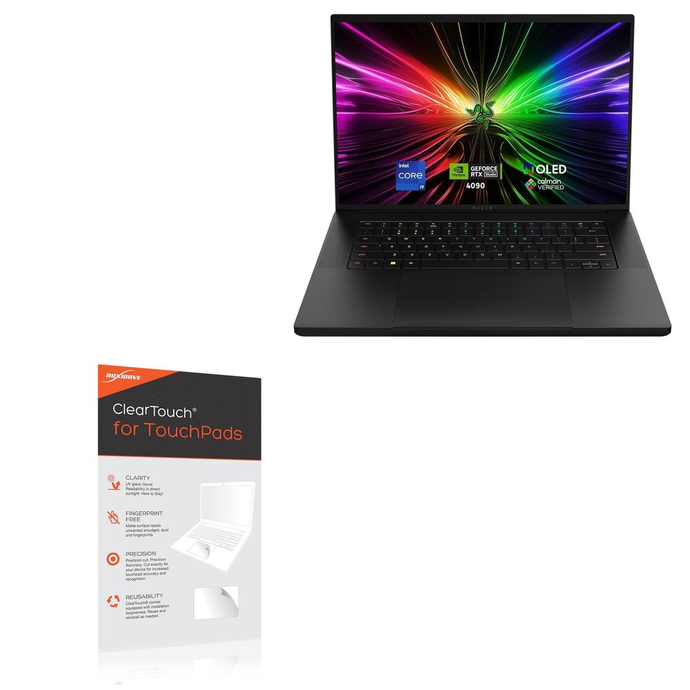BoxWave Touchpad Protector Compatible with Razer Blade 16 (2024) - ClearTouch for Touchpad (2-Pack), Pad Protector Shield Cover Film Skin