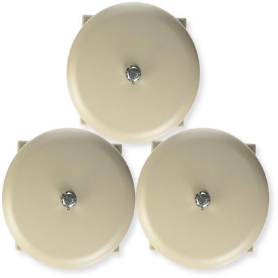 TB-592 Pack of 3 Telbell Loud Ringers, Indoor/Outdoor, 100dB, Compatible with 18-30 VAC/VDC Power, Tamper-Resistant Volume Control