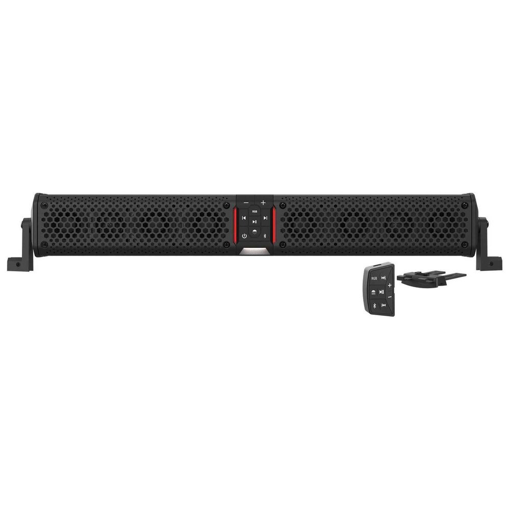Wet Sounds Stealth XT 8-B - All-in-One IP67 Weatherproof 300-Watt Amplified Bluetooth 8-Speaker Soundbar with Remote - Black (Certified Refurbished)