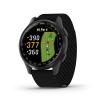Garmin Approach S50 Advanced Golf GPS Smartwatch | AMOLED Touchscreen Display | On-Course Features and Signature Series Power Bundle | Black Nylon Band view 3