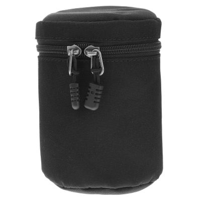 Angoily Camera Lens Pouch Lens Storage Case for Cameras Compatible and Pu Material for against Dust and Impact