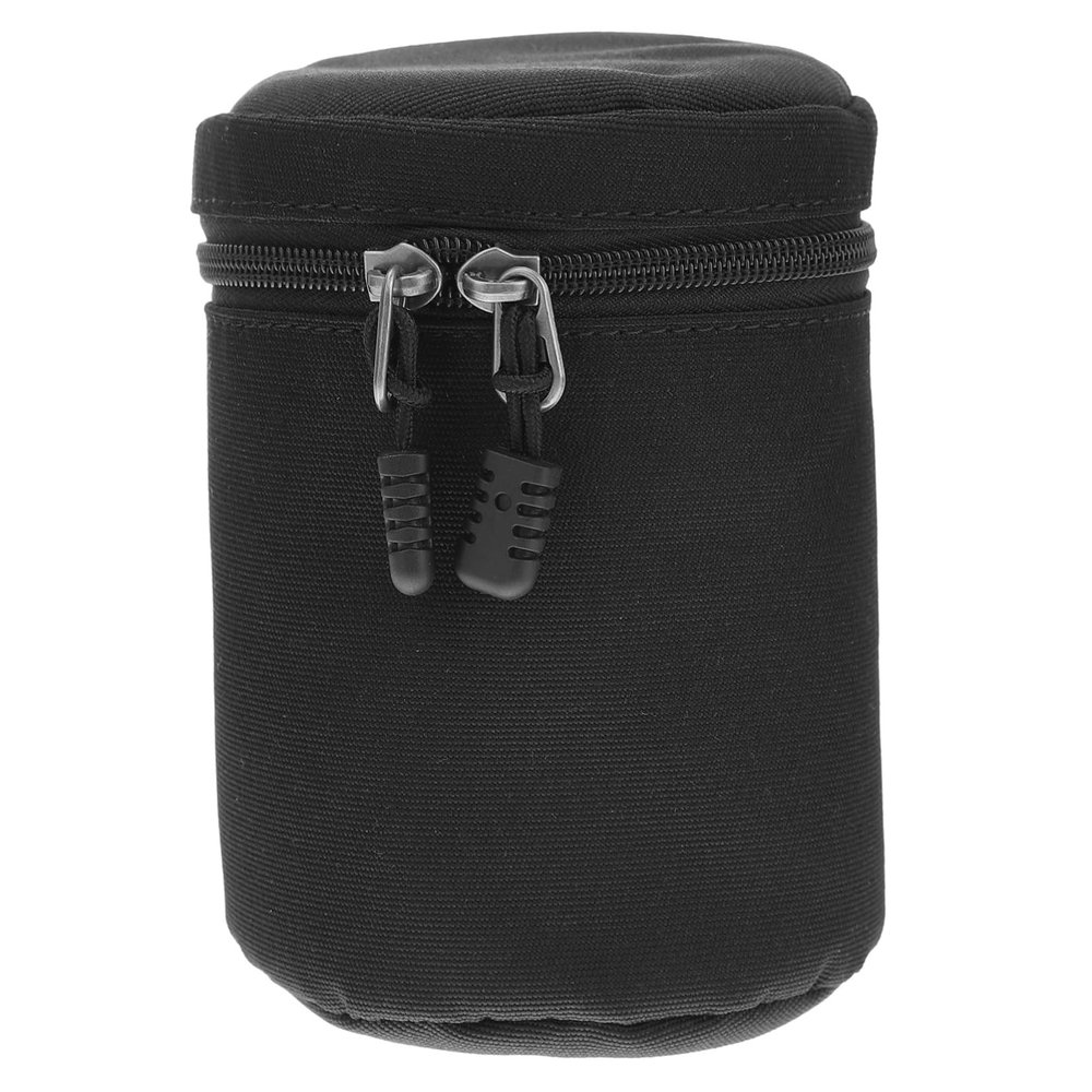 Angoily Camera Lens Pouch Lens Storage Case for Cameras Compatible and Pu Material for against Dust and Impact