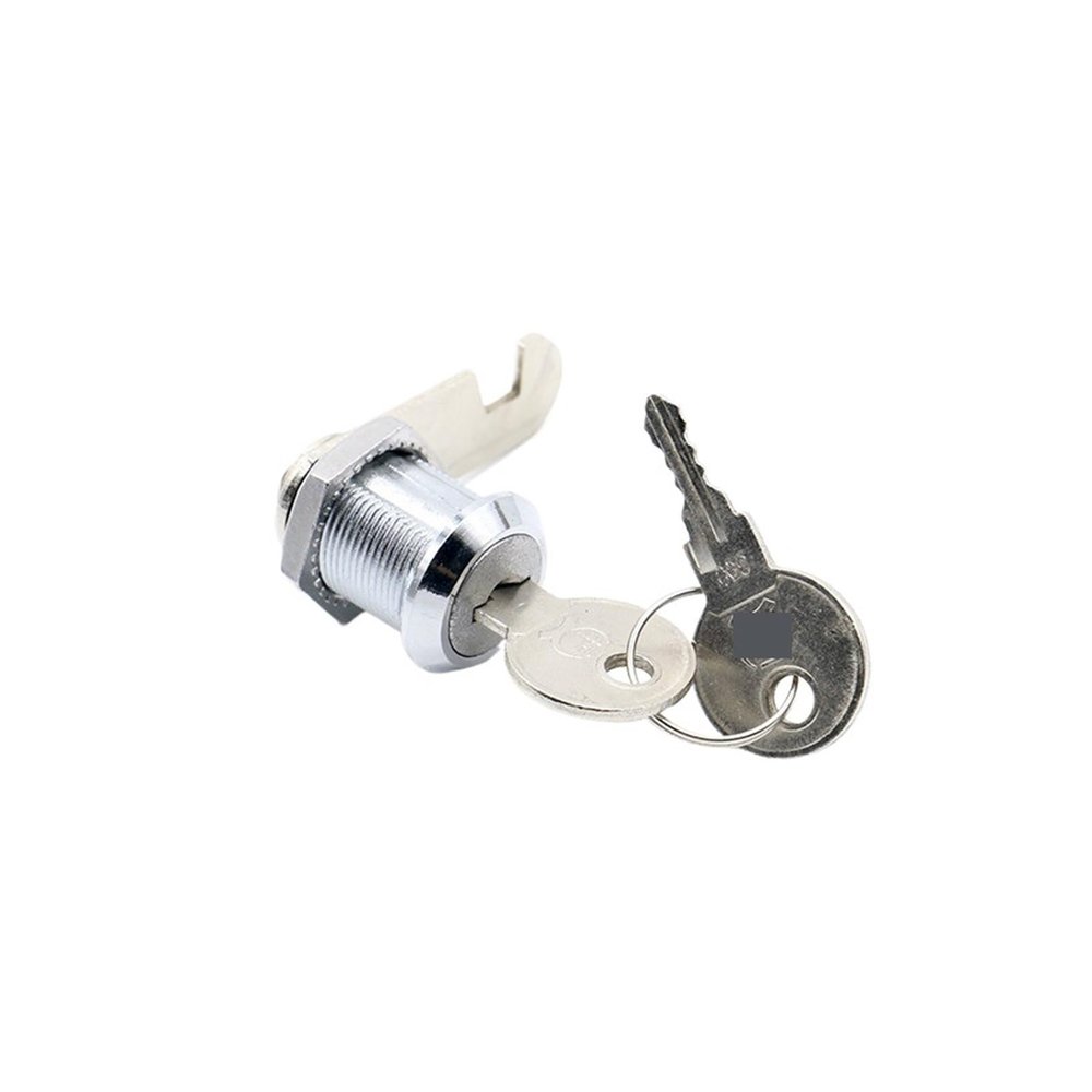 QXCIVR NED 4 Pack Cabinet Locks with Iron Keys Cam Cylinder Lock Secure Drawer Mailbox Padlock File RV Storage Locks Hardware(25mm Different Key)